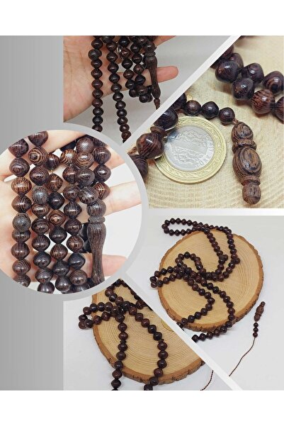 Yasamtohumu Дерево Венге 99-гранний чотки 8,5*9 мм (55806)