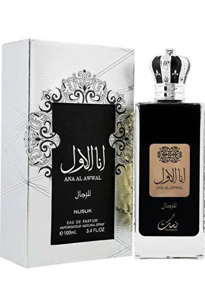 Nusuk نسك أنا الأول أو دو برفوم بخاخ، 3.4 أونصة/100 مل (للرجال)