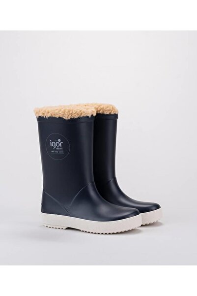 IGOR W10207 Splash Nautico Borreguito Фетрові дощові чоботи, сині