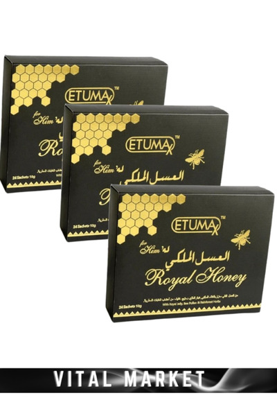 polen marketing Etumax Vip Royal Honey 20 Gramlık x 12 'li 3 Paket