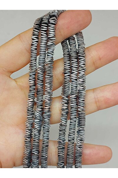 Yasamtohumu 1*4mm piatră de hematită în formă pătrată - șir (56050)