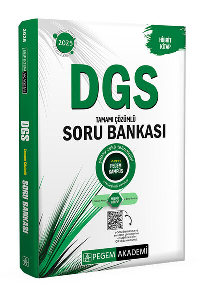 Pegem Akademi Yayıncılık 2025 DGS Tamamı Çözümlü Soru Bankası