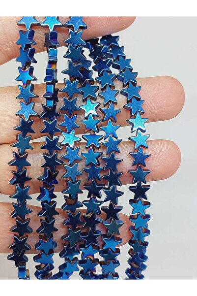 Yasamtohumu Hematit kamen u obliku zvezde 2,5*6 mm niz (56042)