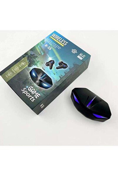 Genel Markalar K55 Kablosuz Led Işıklı Oyuncu Pubg Bluetooth Kulaklık