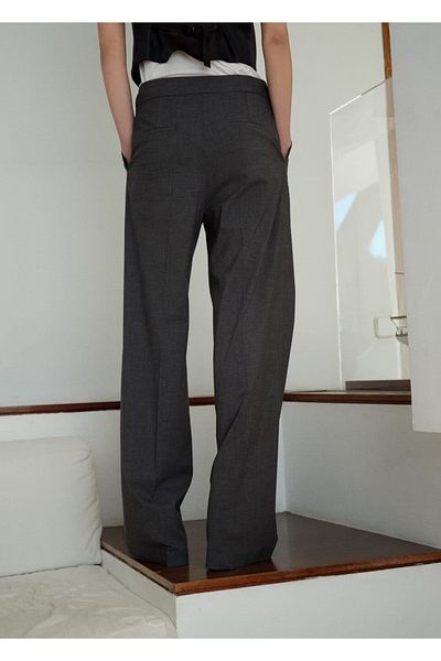 MANGO Woman Straight cut fabric pants