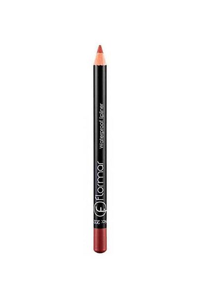Flormar Waterproof Lip Liner Pencil 202 Soft Pink Brown