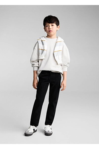 MANGO Kids Düz kesim kargo pantolon