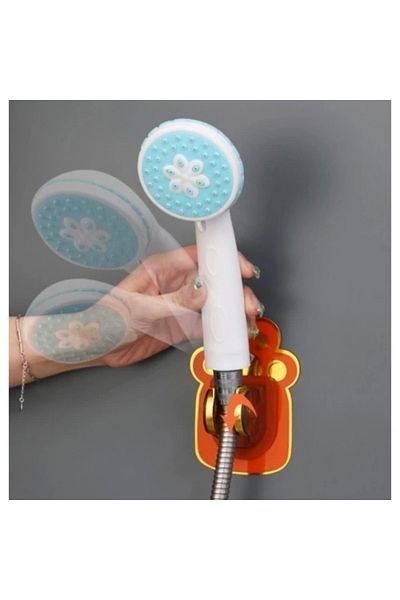 BulutRetail Animated Shower Head Holder with Adhesive Animal Figures
