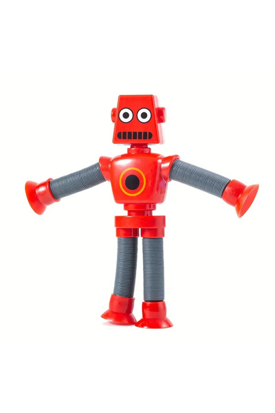 Generic Esnek Robot Oyuncak - Bükülebilir, Vakumlu Kollar ve Bacaklar ile Eğlenceli Yaratıcı Figür