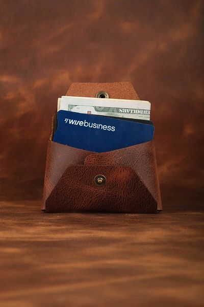 WATCHOFROYAL Brown 10 Card Genuine Leather Wallet and Card Holder - Vermont