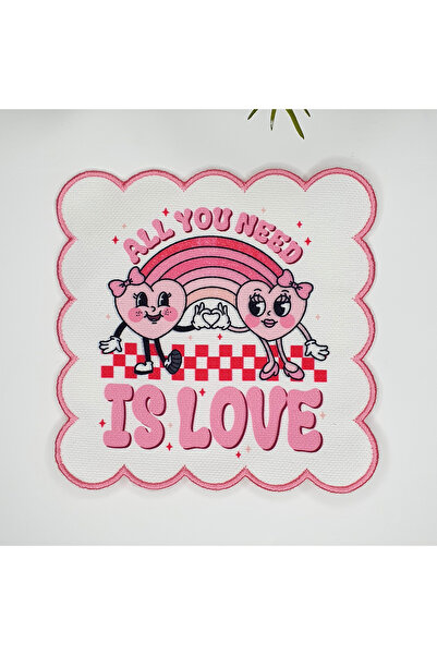 decofav Романтичні серця, вишивка з любовним мотивом, коктейльна серветка з о...