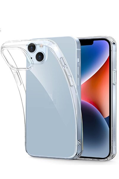 Evax (2MM ŞEFFAF) Iphone 14 Uyumlu Şeffaf Yumuşak Esnek Silikon Kılıf