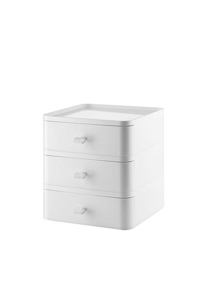 Hesaplı Kasa Jewelry and Make-Up Box with 3 Drawers 20 X 20 X 24 cm
