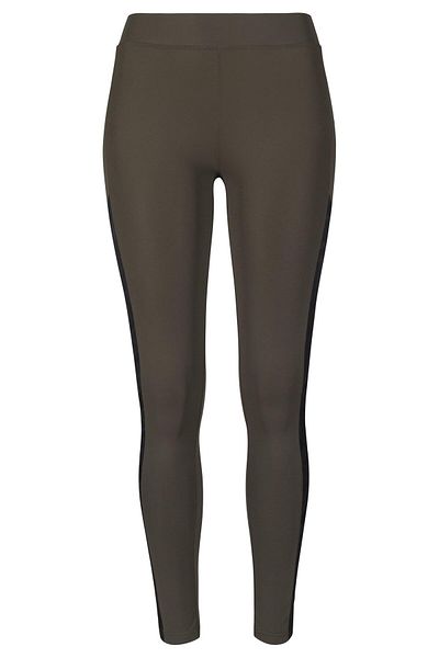 Urban Classics Damen Ladies Jacquard Camo Striped Leggings