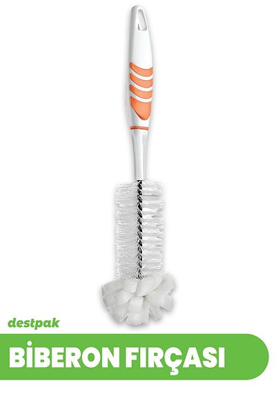 Destpak Bottle and Baby Bottle Cleaning Brush - Sponge Tip - Bottle Cleaning Brush