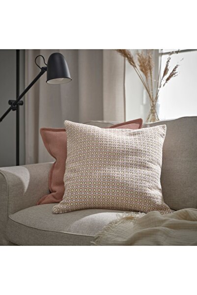 IKEA husă de pernă, alb-roz deschis, 50x50 cm