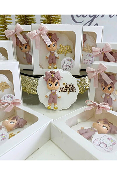 Miranın Hobileri Yeni Doğan Kız Bebek Magnet Hediyeliği