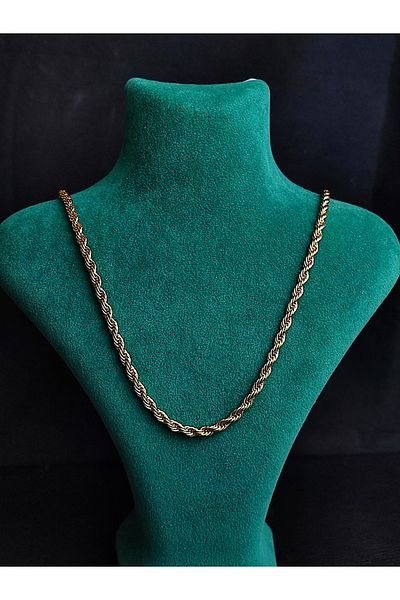Lio20 Unisex Steel Burg Necklace - Women's and Men's Bijouterie Accessory Does Not Tarnish