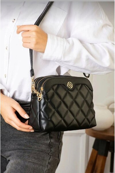 çantamgelsin حقيبة كتف وحقيبة كروس من سانموريس مكونة من 4 أقسام