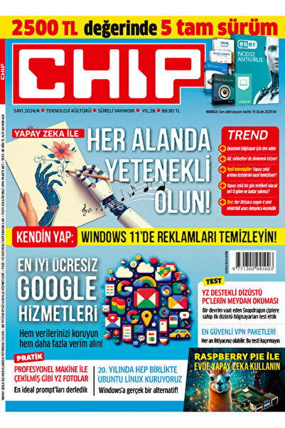 Doğan Burda Dergi Yayıncılık Chip Dergi Yıllık Abonelik (3 Sayı)