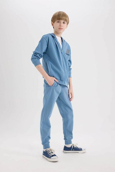 DeFacto Pantaloni de sport Jogger cu elastic imprimat pentru băieți - D8527A825SP