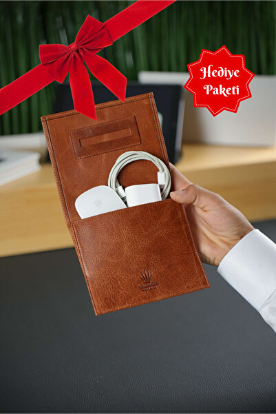 WATCHOFROYAL Deri Tütün Kesesi Crazy Taba