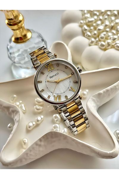 Ferrucci Ferrucci̇-(Gold&Silver) Women's Wristwatch