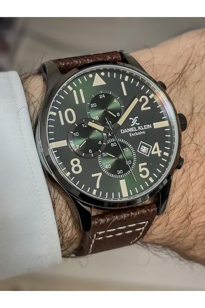 Daniel Klein Exclusive Men's Wristwatch Dual Time Active Indicators