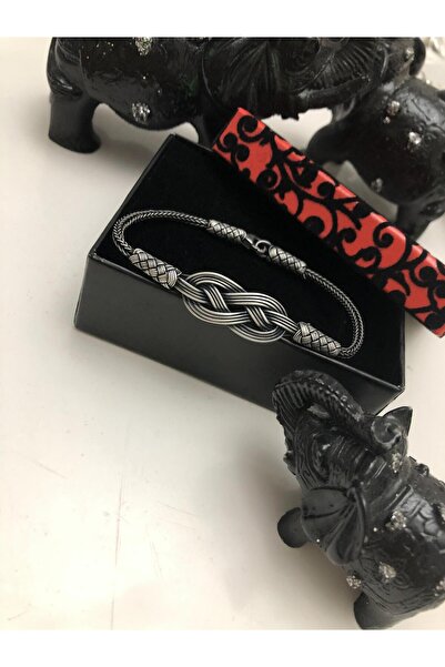 ES esjewelrygümüş kazaziye sonsuzluk model el işlemesi gümüş bileklik