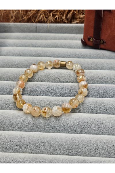 AURA Citrine Natural Stone Bracelet - Abundance and Abundance Stone
