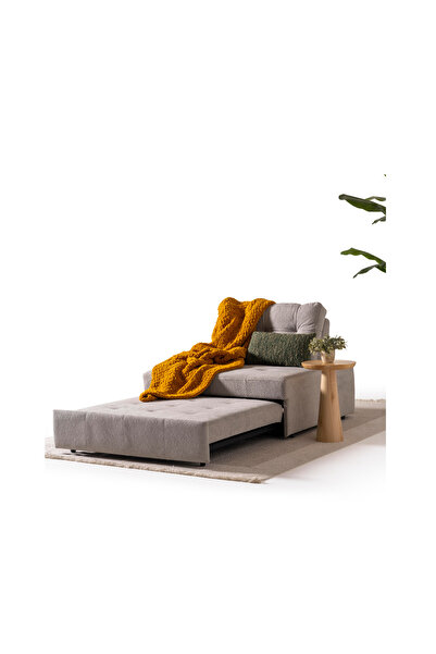 Home Kafi Yataklı Tekli Koltuk Açık Gri