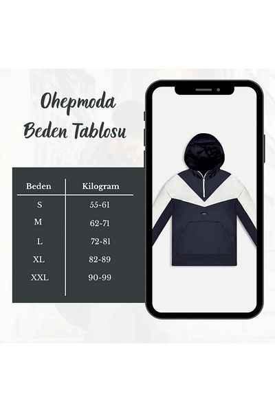 OHEPMODA Αδιάβροχο επένδυση εσωτερικά Διπλό Χρώμα Καγκουρό Τσέπη με κουκούλα Λεπτό αδιάβροχο