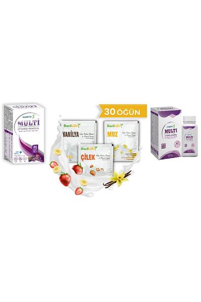 Barifit Barifhite Healthy Life Pack 3 (30 Pack Protein Powder,Multi-Vitamin Syrup,Multi-Vitamin Capsule)