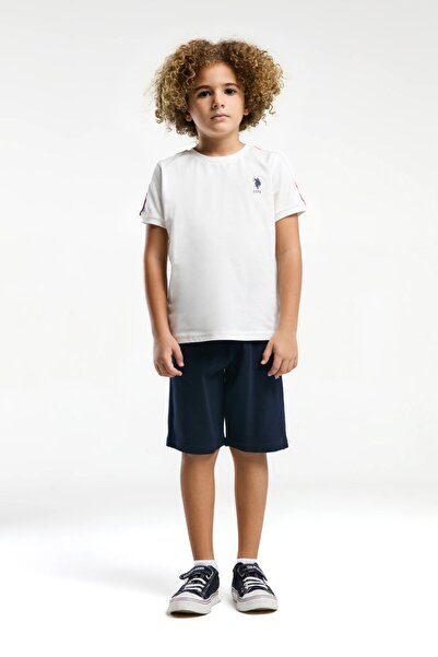 U.S. Polo Assn. Boys' Shorts Suit, Minimal Polo Logo Design