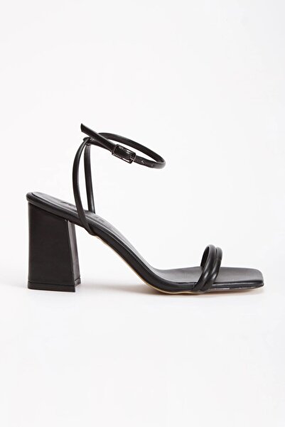 Satenora حذاء فيرا أسود بكعب مفتوح من فيرا