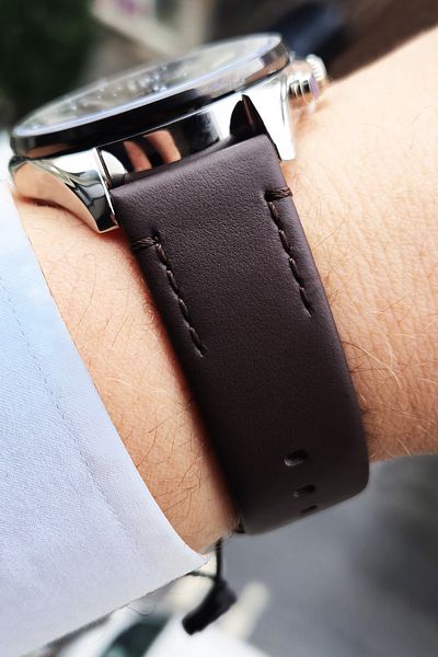 Daniel Klein Exclusive Multi Functional Calendar, Day, 12/24 Hours, Dual Time Waterproof Leather Men's Wristwatch