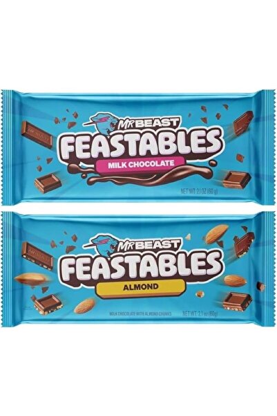 Feastables Mr. Beast Almond & Milk Çikolata 60 gr X 2