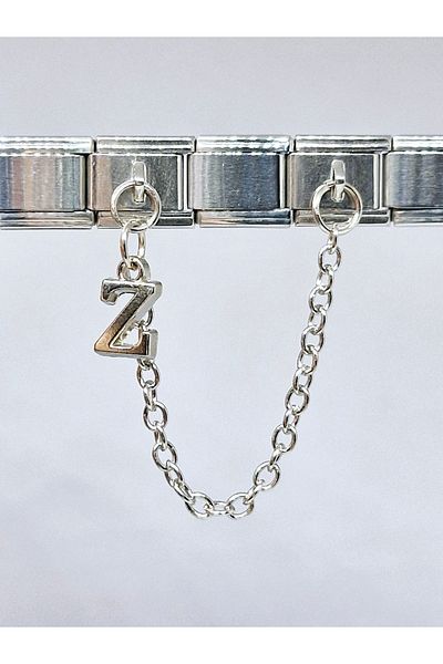 RoseCo00 Z Letter Chain Italian Bracelet Charm 1 Piece