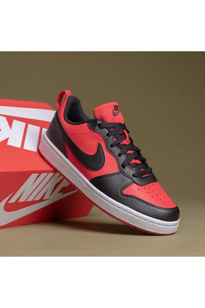 Nike Children's Court Borough Low Recraft Red Children's Shoes