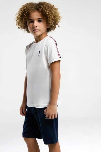 U.S. Polo Assn. Boys' Shorts Suit, Minimal Polo Logo Design