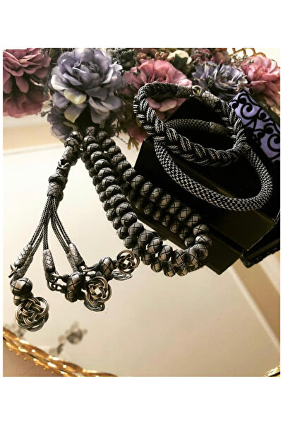 Esjewelrygümüş kazaziye gümüş bileklik ve gümüş tesbih set