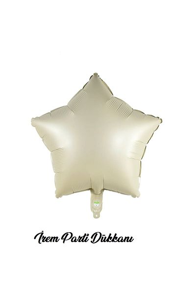 İrem Parti Dükkanı Retro Star Set Foil Balloon Brown Caramel Beige 18" 45 cm 3 Pcs Coffee Tones