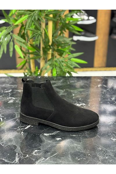 NeoStep Black Men's Daily Chelsea Boots Soft Artificial Leather