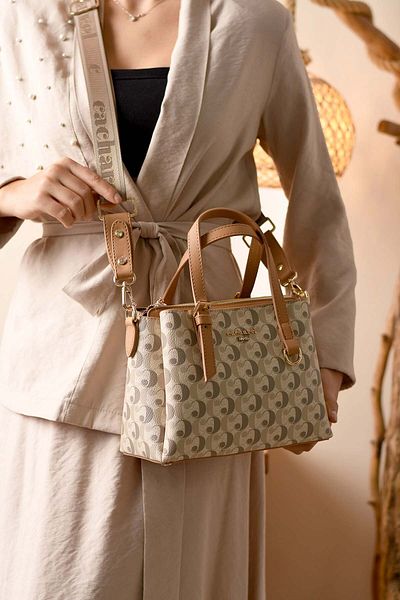 Cacharel Paris Women's 3 Compartment Long Cross Strap Shoulder & Hand Bag