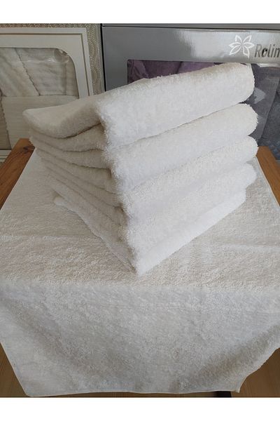 ÇAĞTEKS White 4 Bamboo Hand and Face Towels