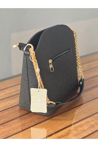 Armine Black Shoulder Bag