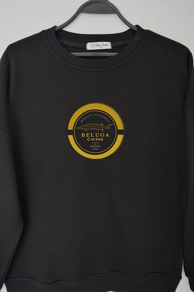EldenStitch Hanorac oversize unisex brodat cu caviar Beluga