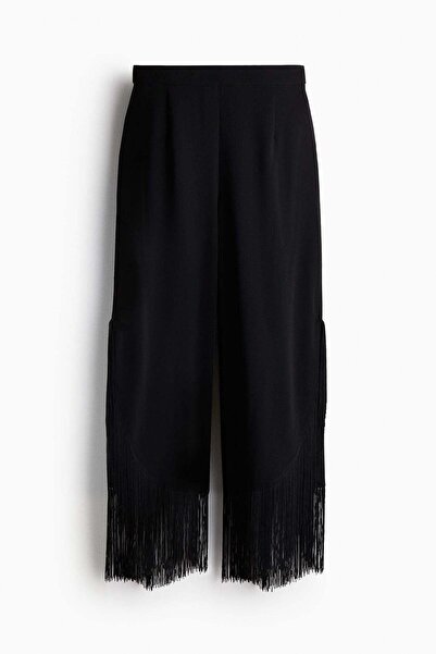 H&M بنطلون مزين بالشراشيب