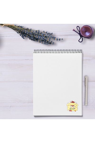 Ororabutik Σετ αυτοκόλλητων 60 τμχ Kawai Pompompurin Hello Kitty - Σετ αυτοκόλλητων Bullet Journal και Scrapbook