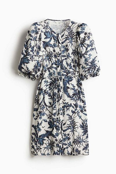 H&M Puff-sleeved Dress